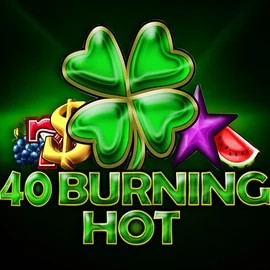 40 Burning Hot casino game by Amusnet Interactive – featured logo at Mega Riches Casino