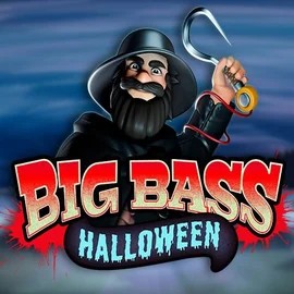 Big Bass Halloween slot logo by Pragmatic Play at Mega Riches Casino