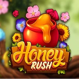 Honey Rush online game logo by Play'n GO on megariches-casino.uk